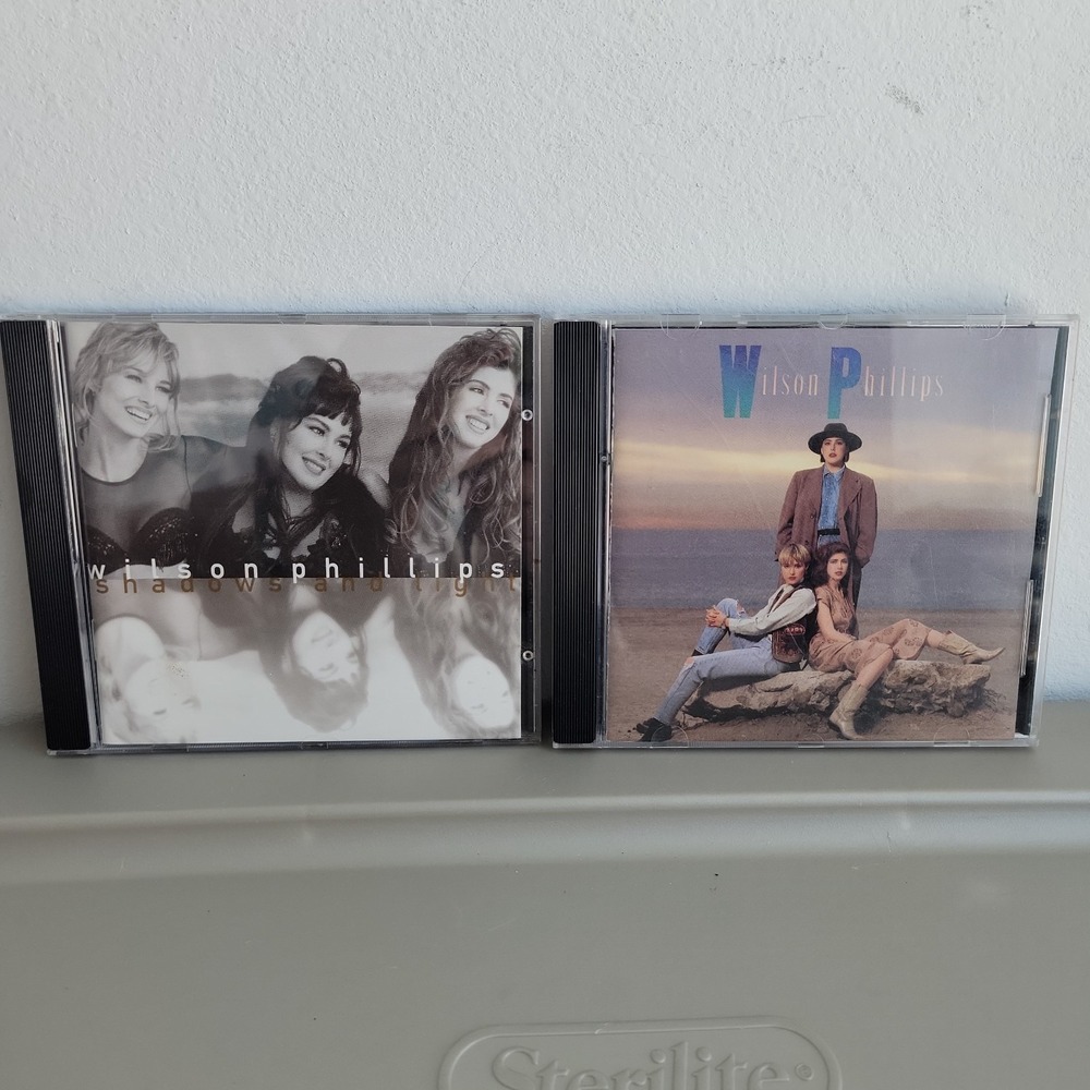 Lot of 2 Wilson Phillips CDs: Shadows And Light, Self Titled Hold On